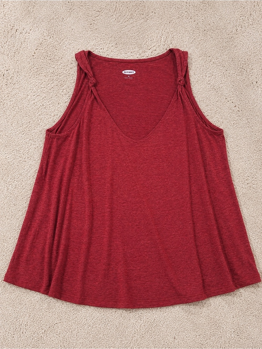 Old Navy Red Knot-Detail Tank